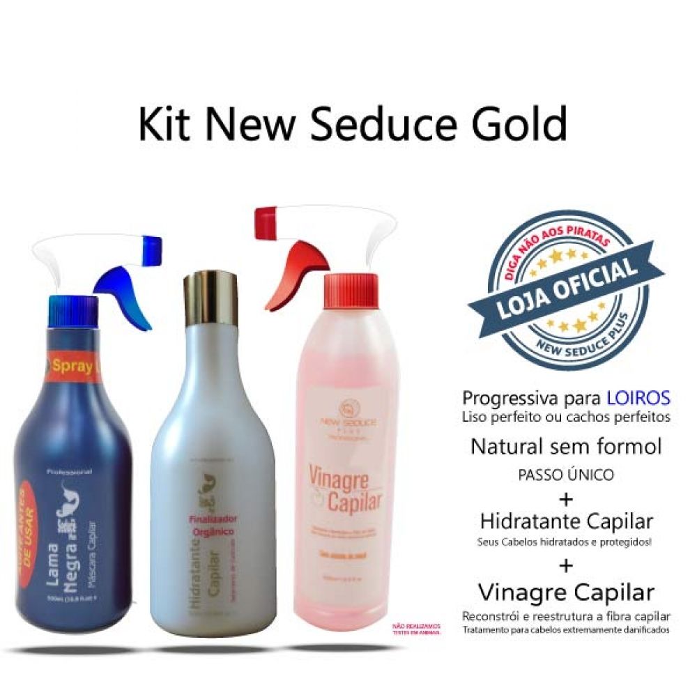 Progressiva Loiro SPRAY + Finalizador Hidratante + Vinagre Capilar