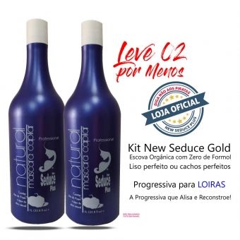 Escova Orgânica Zero Formol - Natural New Seduce Gold Combo