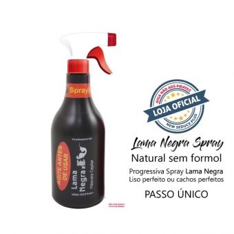 Progressiva Natural - Lama Negra em SPRAY (Sem Formol) 500ml