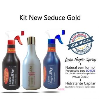 Progressiva em Lama Negra + Loiros SPRAY + Finalizador Hidratante