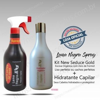 Progressiva em Lama Negra SPRAY + Finalizador Hidratante