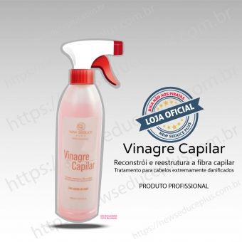 Vinagre Capilar Reconstrói e Reestrurura a Fibra Capilar