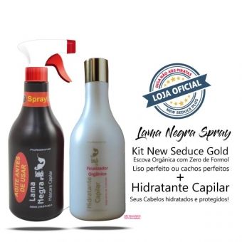 Progressiva em Lama Negra SPRAY + Finalizador Hidratante