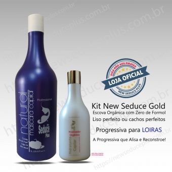 Escova Orgânica com Zero de Formol - Gold Loiro