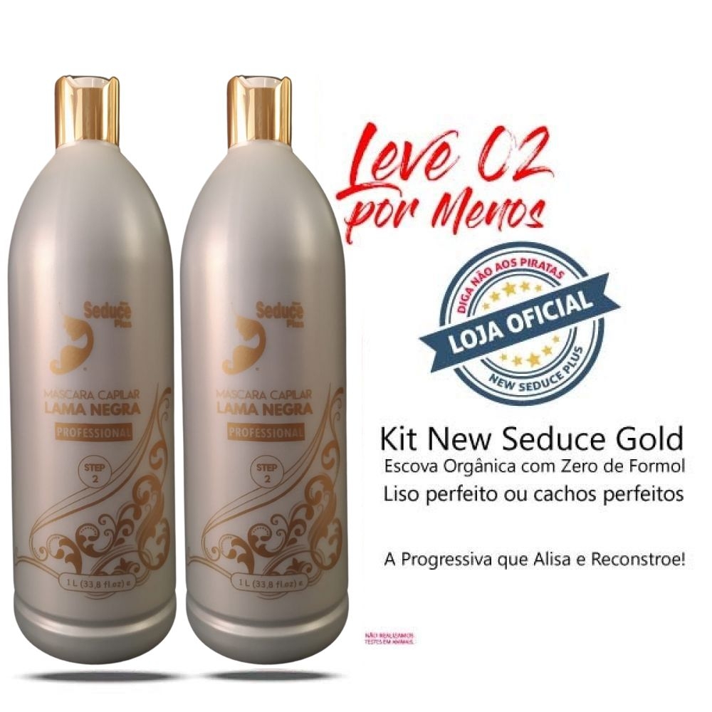 Escova Orgânica Zero Formol - Natural New Seduce Gold Combo