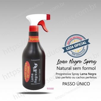 Progressiva Natural - Lama Negra em SPRAY (Sem Formol) 500ml